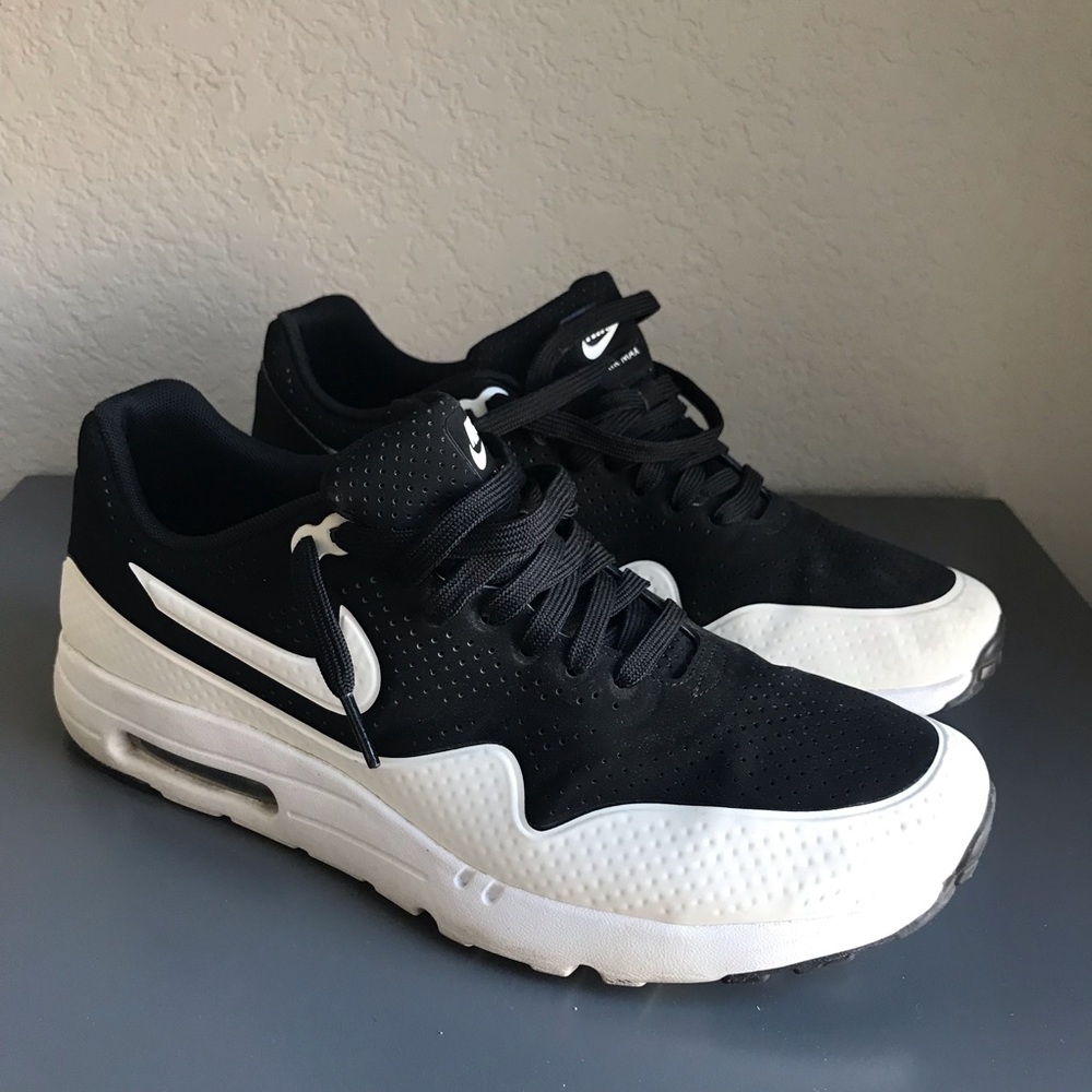 Nike Air Max 1 Ultra Moire Black White Sneakers